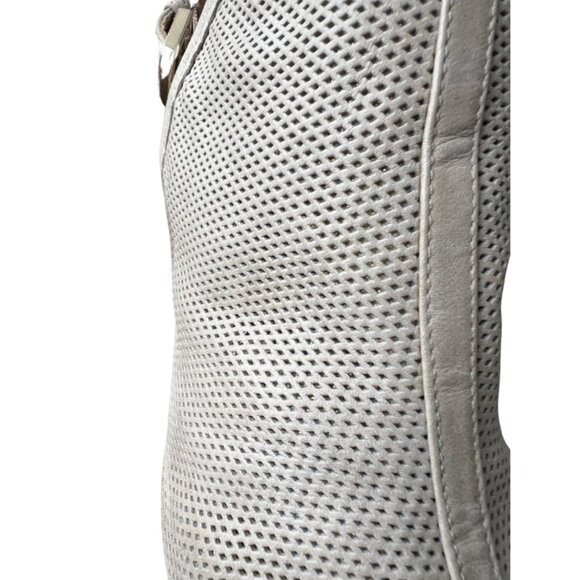 GEOX RESPIRA Girl's D Marilyse C Wedge Heels Leather Sandals / Taupe Gold / 38 - Picture 7 of 11